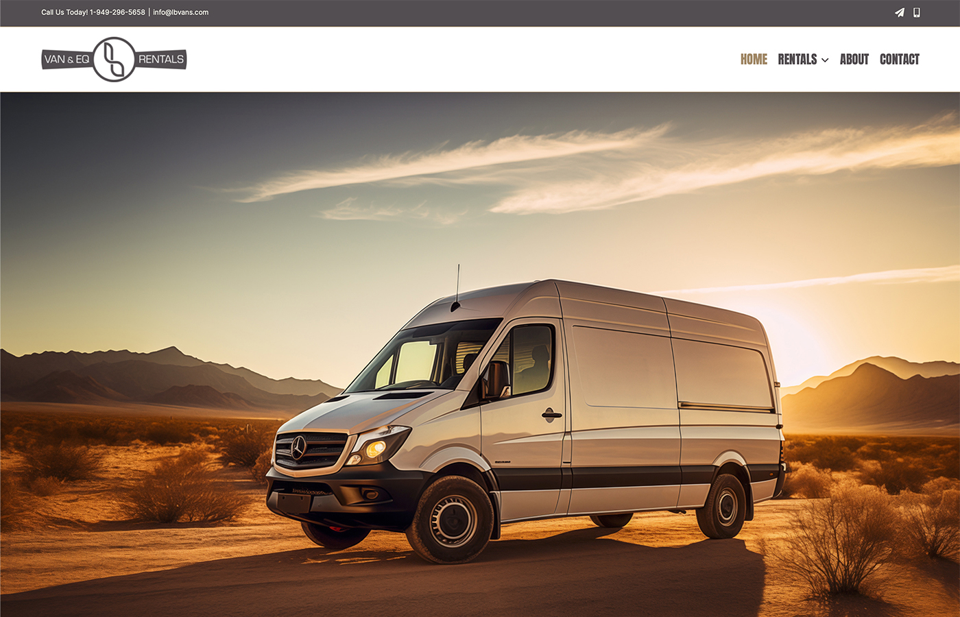 Load Bearing Vans, website design by BURDS NERDS