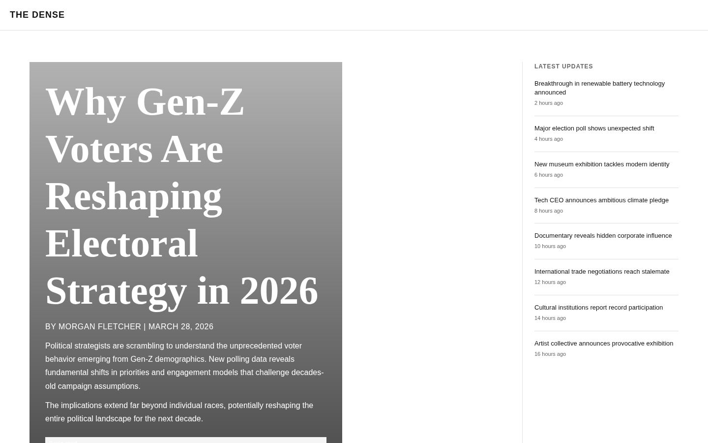 Preview of The Dense template