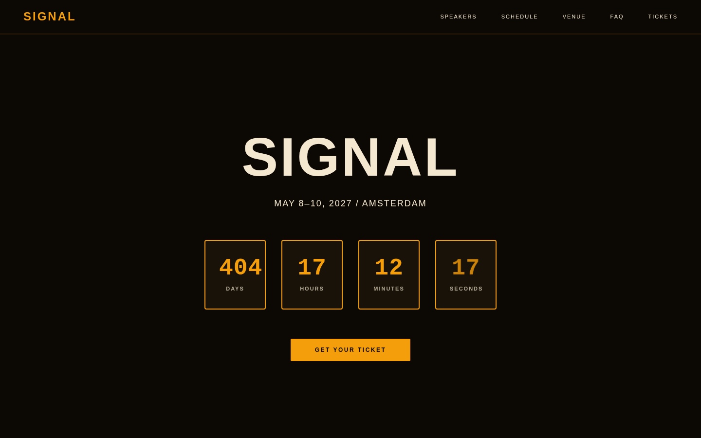Preview of SIGNAL 2027 template