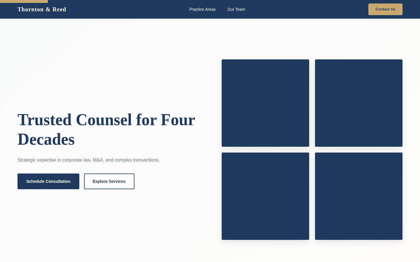 Preview of Thornton & Reed LLP template
