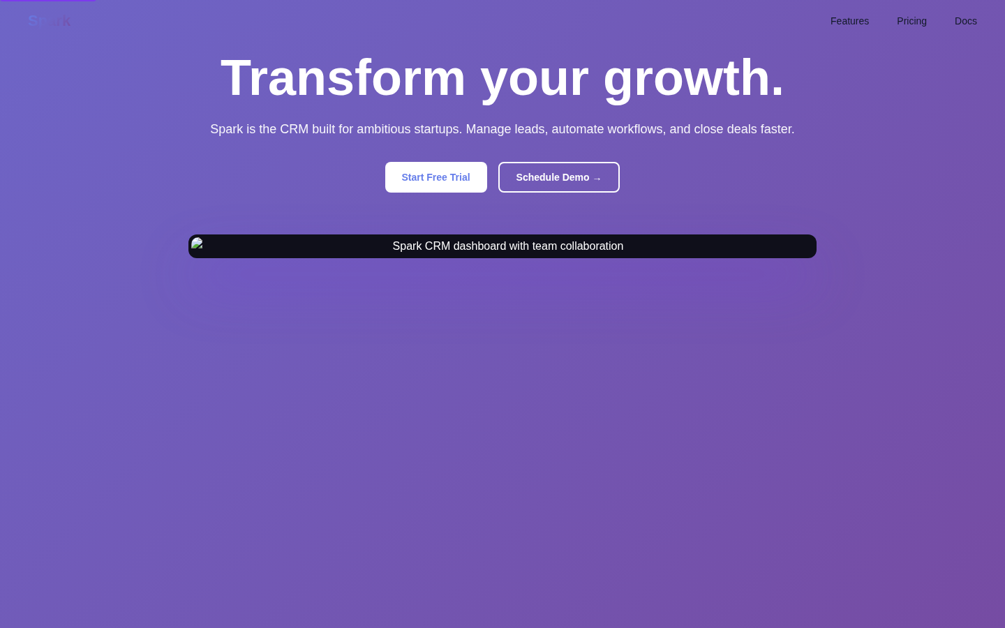 Preview of Spark template