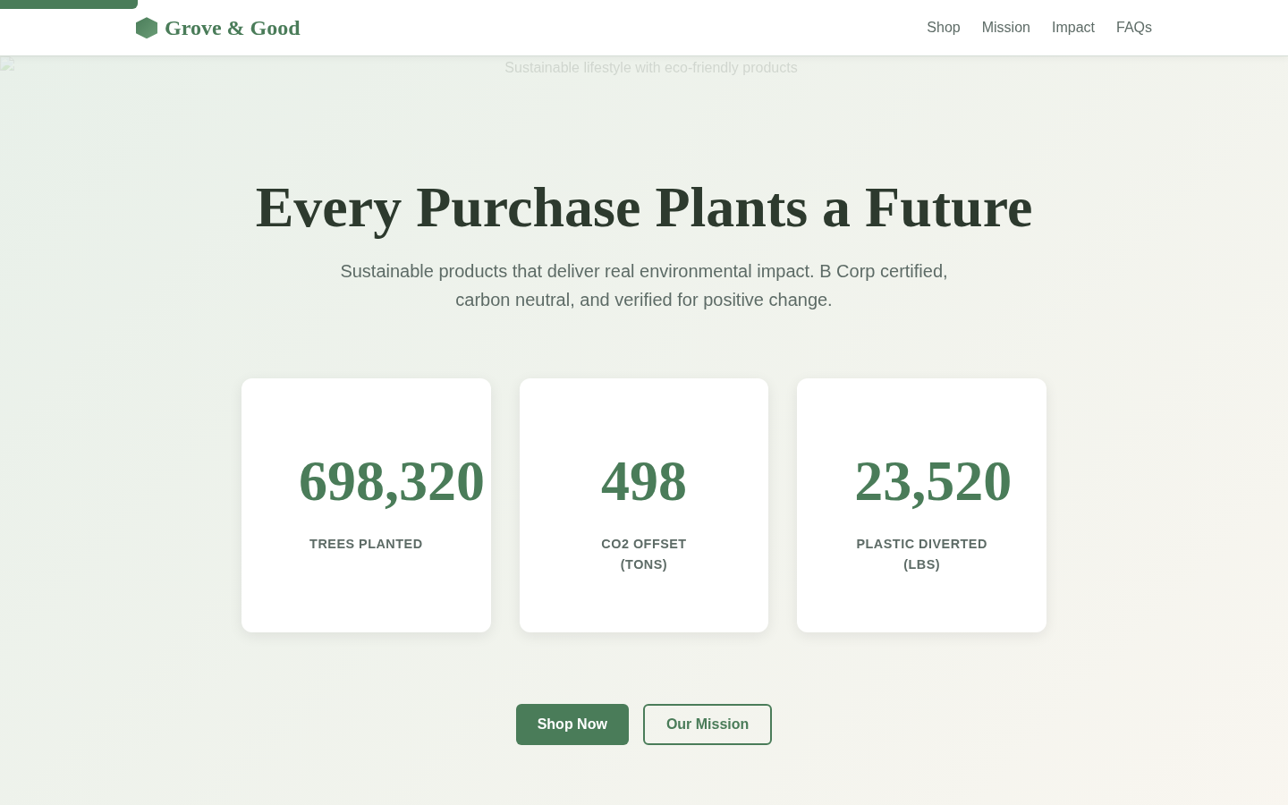 Preview of Grove & Good template