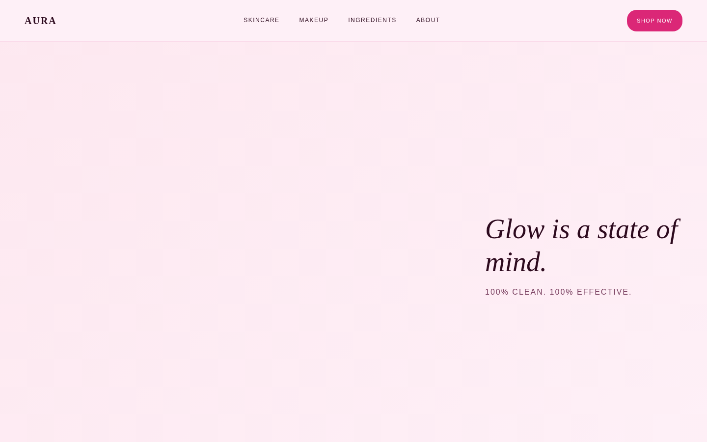 Preview of Aura Beauty template