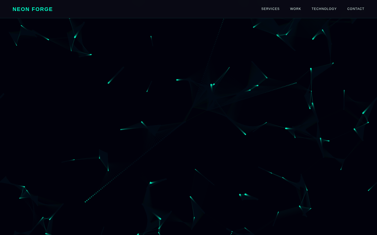 Preview of Neon Forge template