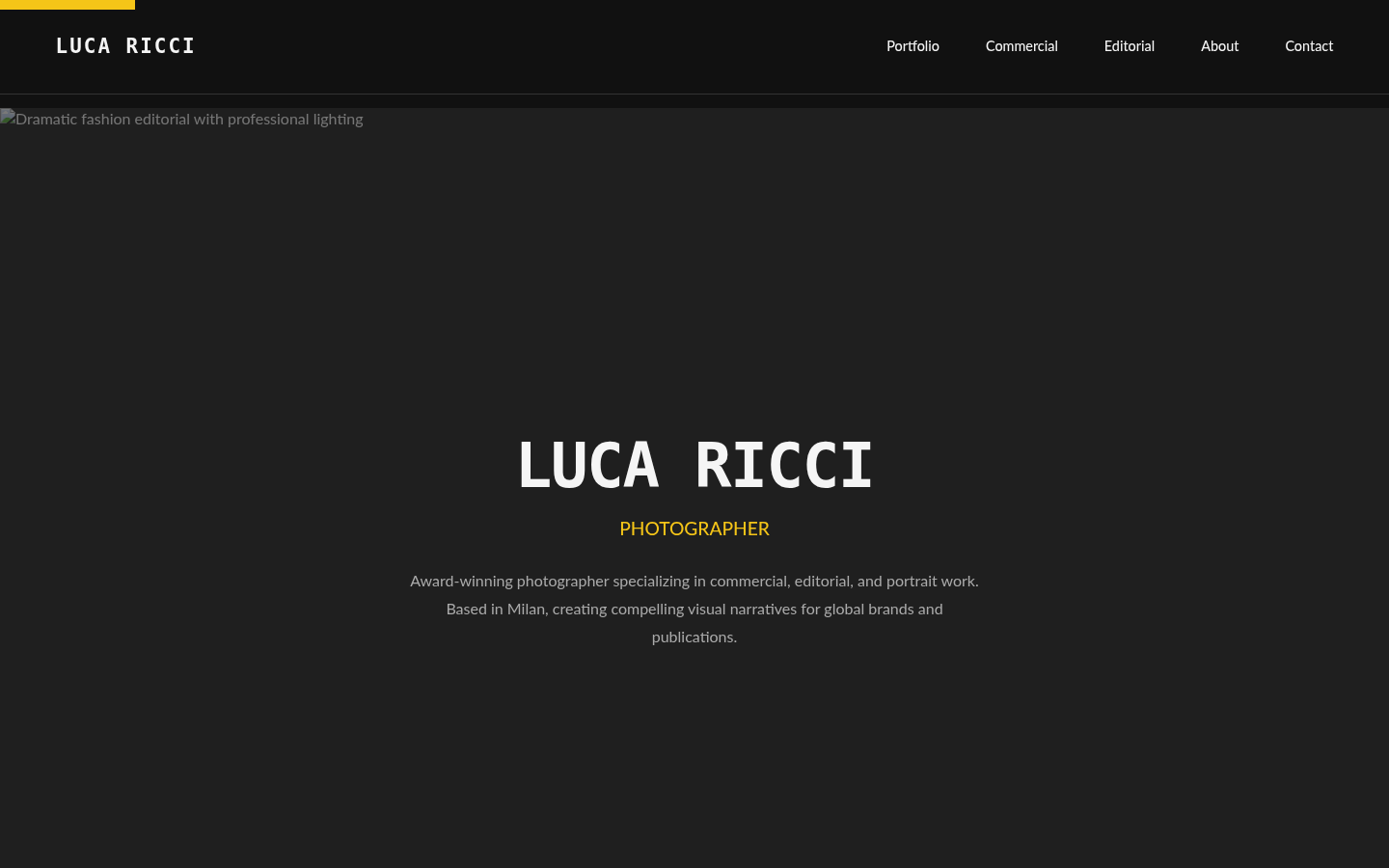 Preview of Luca Ricci template